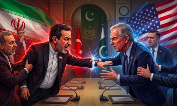 كاد أن يتحول لعراك بالأيدي.. تفاصيل اشتباك غير مسبوق بين “عراقجي” و”ويتكوف”! 1 screen shot 2026 04 12 at 9.41.05 am