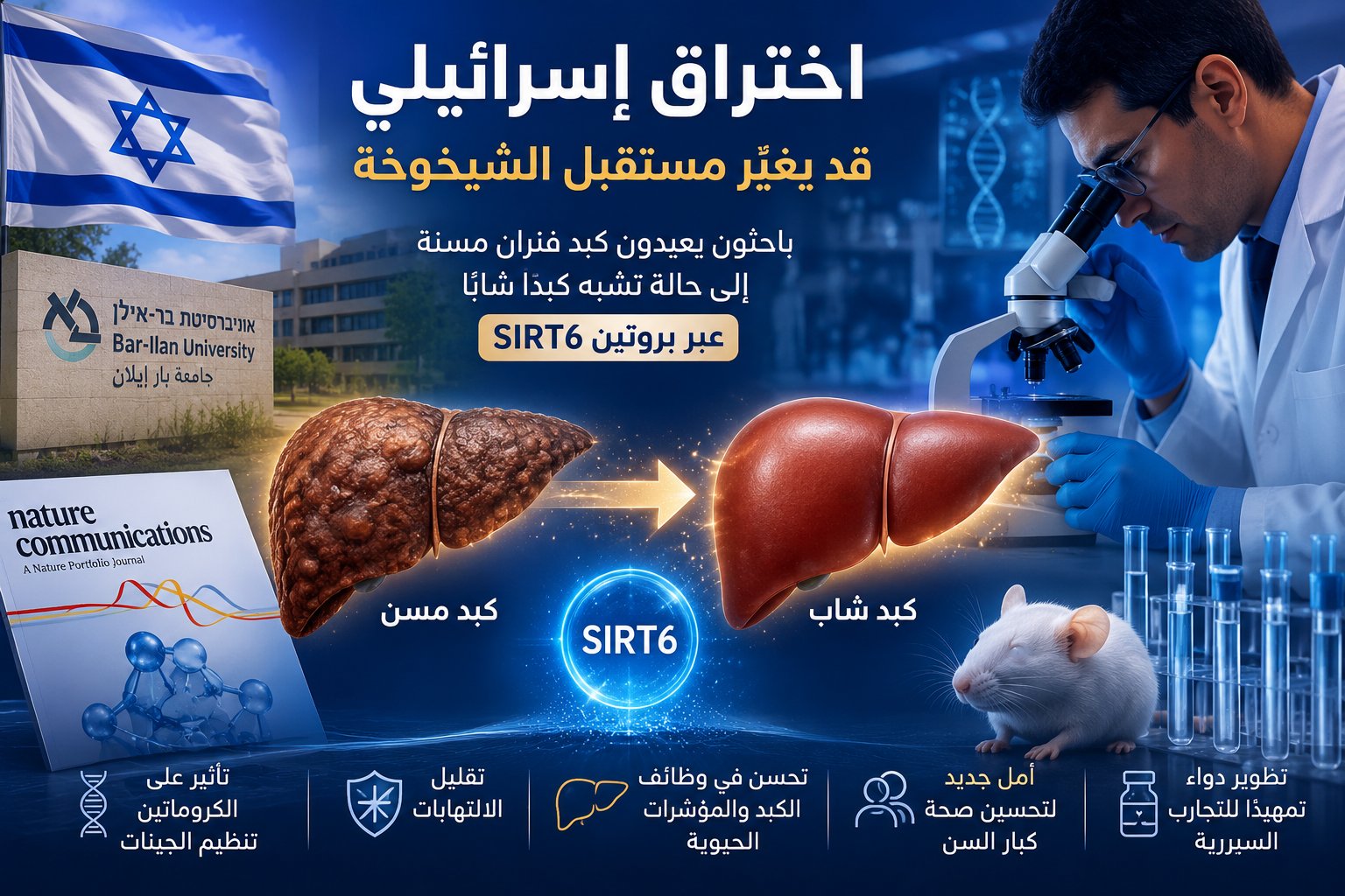 اختراق إسرائيلي قد يغيّر مستقبل الشيخوخة