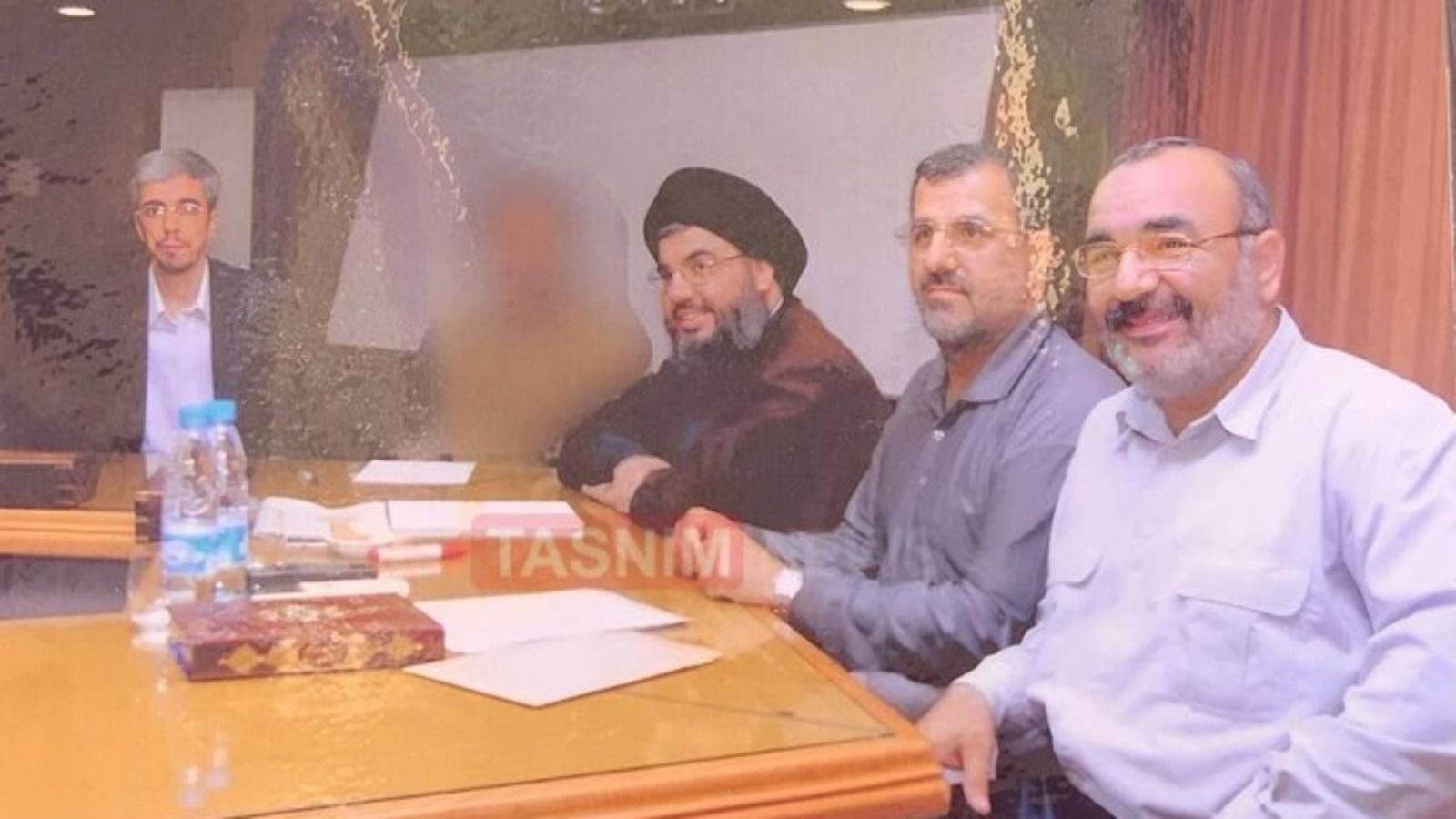 صورة نادرة تجمع حسن نصرالله بـ3 قادة إيرانيين
