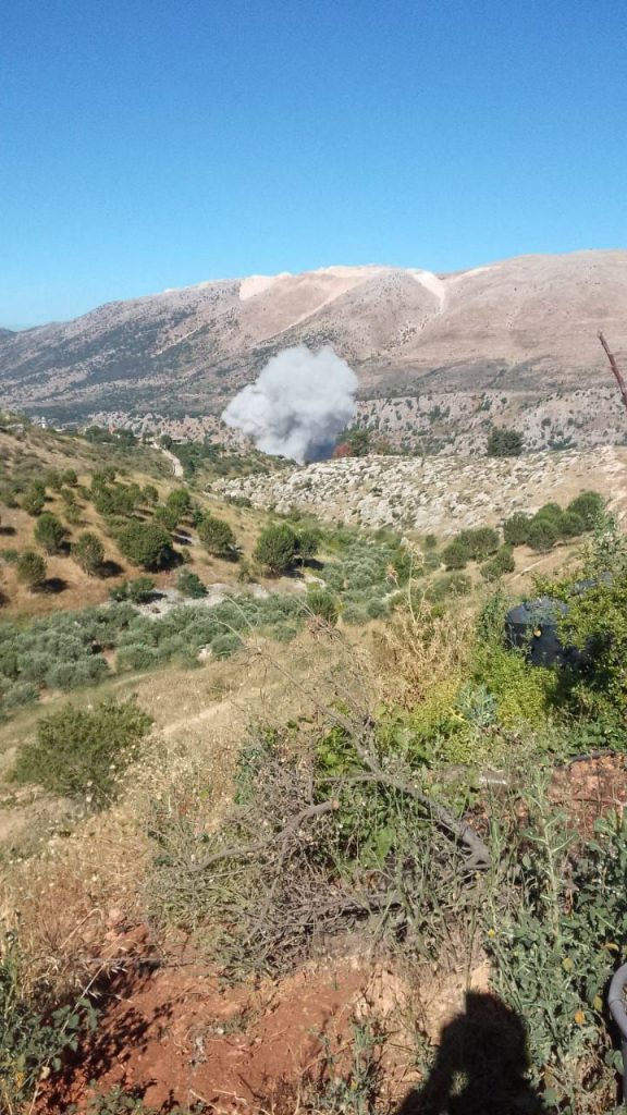 بالصور : 18 ضحية بجنوب لبنان في سلسلة غارات مكثفة