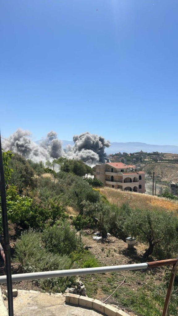 بالفيديو والصور : غارات مكثفة على النبطية وقراها وعين بورضاي