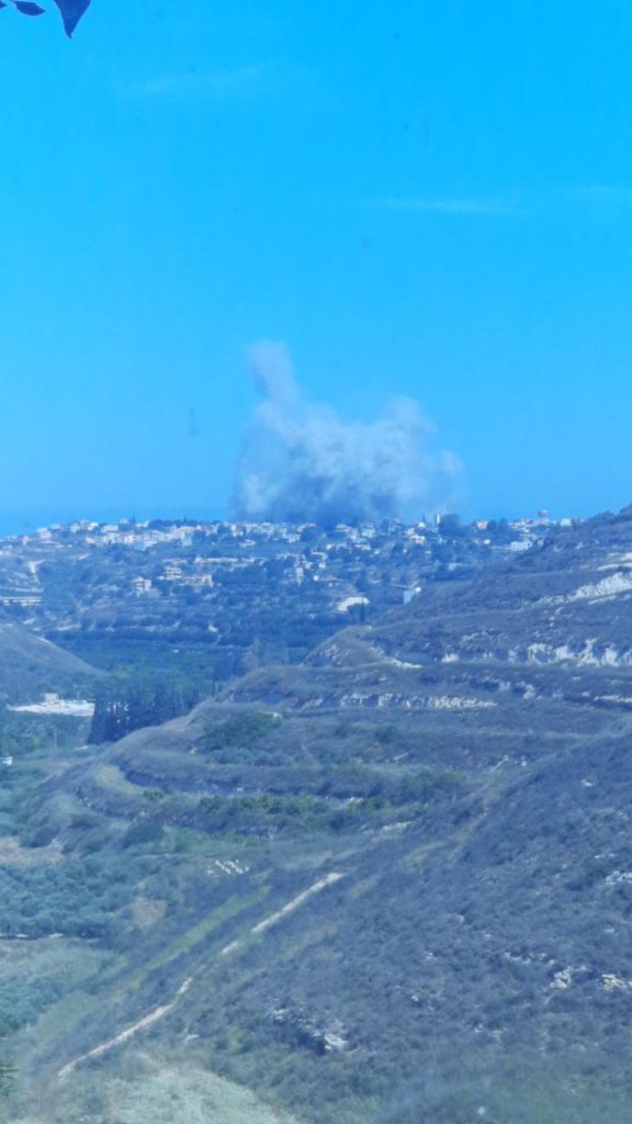 بالصورة : مجددا غارة تستهدف بلدة طيردبا