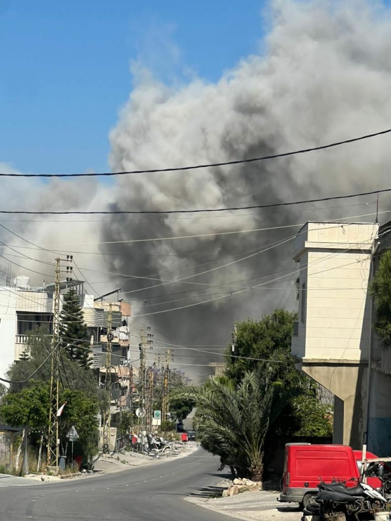بالصورة : غارة تستهدف بلدة  دير قانون النهر
